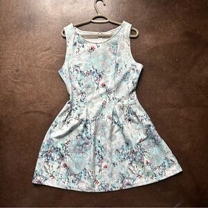 Luna- size large dress- princess seams, fit and flare mini